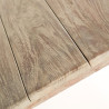 Table de repas extérieure CASLTE LINE en teck Anaïs, coloris gris - Détail plateau I Axodeco.fr Table de repas extérieure CASLTE LINE en teck Anaïs, coloris gris - Détail plateau I Axodeco.fr