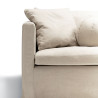 Canapé SITS 2 places tissu naturel coton/lin Lill coloris natur avec jupette - Zoom I Axodeco.fr Canapé SITS 2 places tissu naturel coton/lin Lill coloris natur avec jupette - Zoom I Axodeco.fr