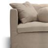 Canapé SITS 2 places tissu naturel coton/lin Lill coloris beige avec jupette - Zoom matière n°2 I Axodeco.fr Canapé SITS 2 places tissu naturel coton/lin Lill coloris beige avec jupette - Zoom matière n°2 I Axodeco.fr
