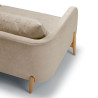 Canapé SITS 3 places en velours chenillé Jenny coloris natur avec pieds bois - Zoom de dos I Axodeco.fr Canapé SITS 3 places en velours chenillé Jenny coloris natur avec pieds bois - Zoom de dos I Axodeco.fr