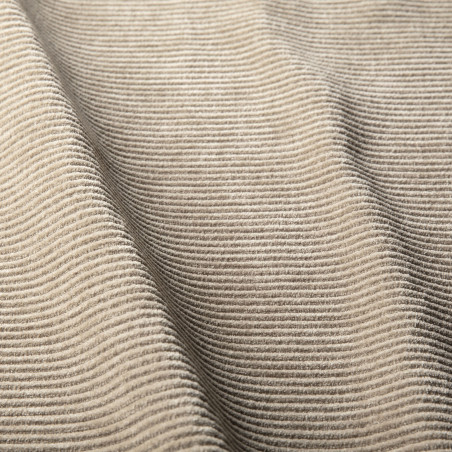 Canapé SITS en velours côtelé Lill coloris natur avec pieds bois - Echantillon tissu I Axodeco.fr
