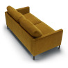Canapé SITS 2 places en velours côtelé Impulse coloris mustard avec pieds métal - Vue latérale I Axodeco.fr Canapé SITS 2 places en velours côtelé Impulse coloris mustard avec pieds métal - Vue latérale I Axodeco.fr