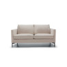 Canapé SITS 2 places en tissu naturel coton/lin Impulse coloris light beige avec pieds métal - Vue de face I Axodeco.fr Canapé SITS 2 places en tissu naturel coton/lin Impulse coloris light beige avec pieds métal - Vue de face I Axodeco.fr