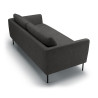 Canapé SITS 2 places en tissu chiné Charlie coloris anthracite avec pieds métal -  Vue de dos I Axodeco.fr Canapé SITS 2 places en tissu chiné Charlie coloris anthracite avec pieds métal -  Vue de dos I Axodeco.fr