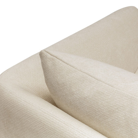 Lovseat SITS en tissu chenille Moa coloris cream avec pieds bois - Zoom matière n°3 I Axodeco.fr