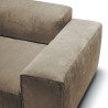 Canapé SITS 4 places en velours chenillé Edda coloris Cold beige avec pieds bois - Zoom accoudoir I Axodeco.fr Canapé SITS 4 places en velours chenillé Edda coloris Cold beige avec pieds bois - Zoom accoudoir I Axodeco.fr