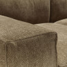 Canapé d'angle SITS en tissu chenille Edda coloris Teddy Brown avec pieds bois et tablettes - Zoom finitions I Axodeco.fr Canapé d'angle SITS en tissu chenille Edda coloris Teddy Brown avec pieds bois et tablettes - Zoom finitions I Axodeco.fr