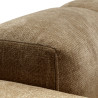 Canapé d'angle SITS en tissu chenille Edda coloris Teddy Brown avec pieds bois et tablettes - Zoom finitions I Axodeco.fr Canapé d'angle SITS en tissu chenille Edda coloris Teddy Brown avec pieds bois et tablettes - Zoom finitions I Axodeco.fr