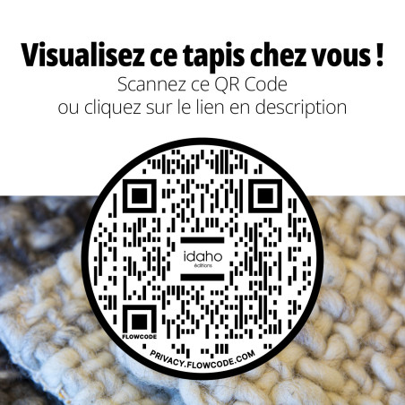 Tapis Menorca IDAHO - QR Code réalité augmentée I Axodeco.fr