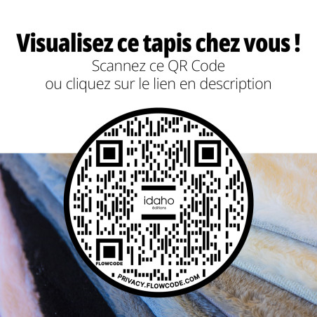 Tapis rond Megève IDAHO - QR Code réalité augmentée I Axodeco.fr