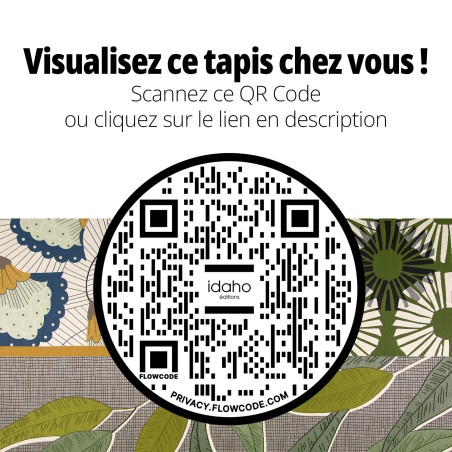 Tapis Bamako IDAHO - QR Code réalité augmentée I Axodeco.fr