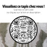 Tapis Nairobi IDAHO - QR Code réalité augmentée I Axodeco.fr Tapis Nairobi IDAHO - QR Code réalité augmentée I Axodeco.fr