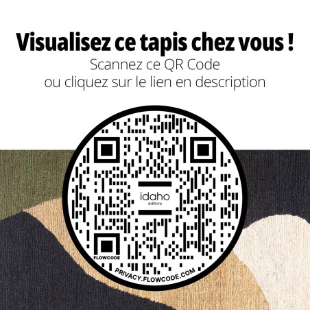 Tapis June IDAHO - QR Code réalité augmentée I Axodeco.fr