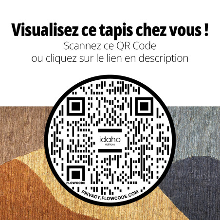 Tapis June IDAHO - QR Code réalité augmentée I Axodeco.fr