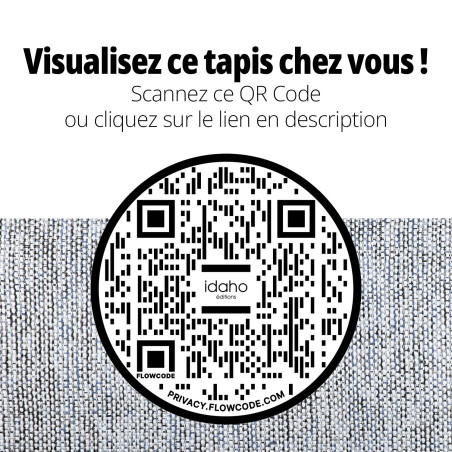 Tapis Coachella IDAHO - QR Code réalité augmentée I Axodeco.fr