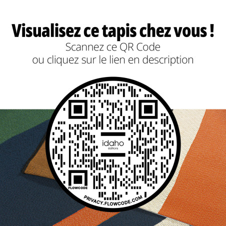 Tapis Guethary IDAHO - QR code réalité augmentée I Axodeco.fr