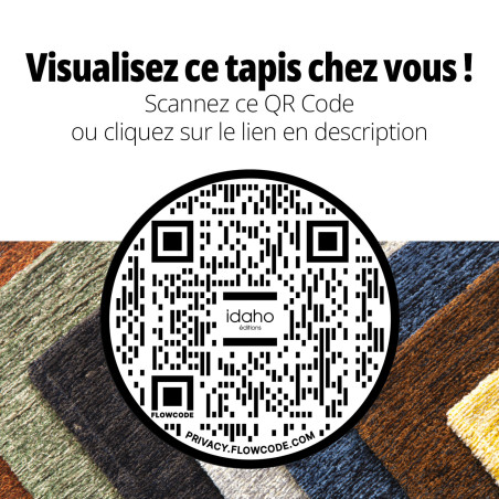 Tapis Leaf IDAHO- QR code réalité augmentée I Axodeco.fr