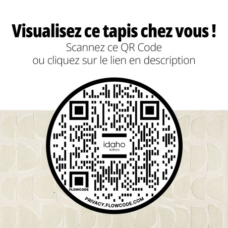 Tapis Opale IDAHO - QR code réalité augmentée I Axodeco.fr