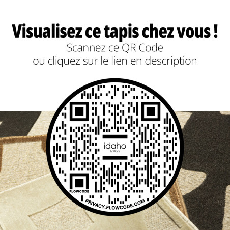 Tapis Touba IDAHO - QR code réalité augmentée I Axodeco.fr