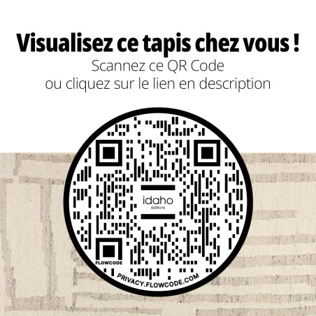 Tapis Penjab IDAHO - QR code réalité augmentée I Axodeco.fr
