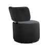 Fauteuil SITS en velours Mokka coloris anthracite avec pied pivotant - Vue de dos I Axodeco.fr Fauteuil SITS en velours Mokka coloris anthracite avec pied pivotant - Vue de dos I Axodeco.fr