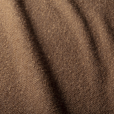 Fauteuil SITS en tissu bouclette Amy coloris copper brown avec pied pivotant - Echantillon tissu I Axodeco.fr