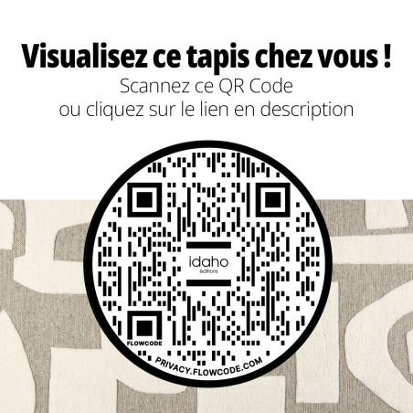 Tapis Craft IDAHO - QR Code réalité augmentée I Axodeco.fr