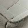 Canapé SITS 3 places en tissu bouclette Clyde coloris Light grey - Zoom passepoil I Axodeco.fr