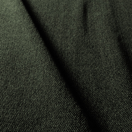 Canapé droit SITS en tissu chenille Brandon coloris green avec pieds bois - Echantillon tissu I Axodeco.fr