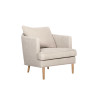 Fauteuil SITS en tissu naturel coton/lin Julia coloris natur avec pieds bois - Vue latérale I Axodeco.fr Fauteuil SITS en tissu naturel coton/lin Julia coloris natur avec pieds bois - Vue latérale I Axodeco.fr