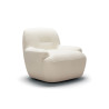 Fauteuil SITS tissu bouclette Uma coloris off-white avec pied pivotant - Vue de latérale I Axodeco.fr Fauteuil SITS tissu bouclette Uma coloris off-white avec pied pivotant - Vue de latérale I Axodeco.fr