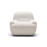 Fauteuil SITS en tissu chenille 100% recyclé Uma coloris light grey avec pied pivotant - Echantillon tissu I Axodeco.fr Fauteuil SITS en tissu chenille 100% recyclé Uma coloris light grey avec pied pivotant - Echantillon tissu I Axodeco.fr