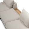 Canapé d'angle SITS en tissu chenille recyclé Milou avec pieds bois coloris nature- Zoom I Axodeco.fr Canapé d'angle SITS en tissu chenille recyclé Milou avec pieds bois coloris nature- Zoom I Axodeco.fr