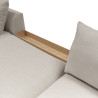 Canapé d'angle SITS en tissu chenille recyclé Milou avec pieds bois coloris nature- Zoom I Axodeco.fr Canapé d'angle SITS en tissu chenille recyclé Milou avec pieds bois coloris nature- Zoom I Axodeco.fr
