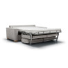 Canapé convertible SITS 3 places en tissu chiné Lukas coloris light grey avec pieds bois - Vue latérale lit I Axodeco.fr Canapé convertible SITS 3 places en tissu chiné Lukas coloris light grey avec pieds bois - Vue latérale lit I Axodeco.fr