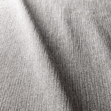 Canapé SITS en tissu chenille coloris light grey Stella avec pieds bois - Echantillon tissu | Axodeco.fr
