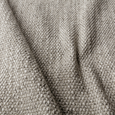 Canapé d’angle SITS en tissu chiné Milou avec pieds bois coloris nature - Echantillon tissu I Axodeco.fr