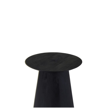 Table basse CASTLE LINE Lotus diamètre 40cm coloris noir - Zoom I Axodeco.fr