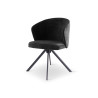 Chaise pivotante Lot CASTLE LINE avec pieds en métal noir coloris Anthracite I Axodeco.fr Chaise pivotante Lot CASTLE LINE avec pieds en métal noir coloris Anthracite I Axodeco.fr