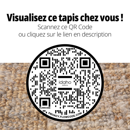 Tapis Madras Idaho - QR code réalité augmentée I Axodeco.fr