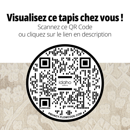Tapis Venezia IDAHO - QR Code réalité augmentée I Axodeco.fr