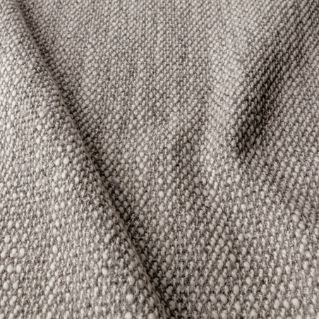Canapé SITS 3 places en tissu recylé Emma coloris Light-Grey avec pieds bois -  Échantillon tissu I Axodeco.fr
