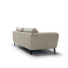 Canapé SITS en tissu chiné Emma coloris Natural avec pieds bois -  Vue de dos I Axodeco.fr Canapé SITS en tissu chiné Emma coloris Natural avec pieds bois -  Vue de dos I Axodeco.fr