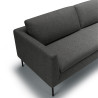 Canapé SITS 2 places en tissu chiné Charlie coloris anthracite avec pieds métal -  Détail accoudoir I Axodeco.fr Canapé SITS 2 places en tissu chiné Charlie coloris anthracite avec pieds métal -  Détail accoudoir I Axodeco.fr