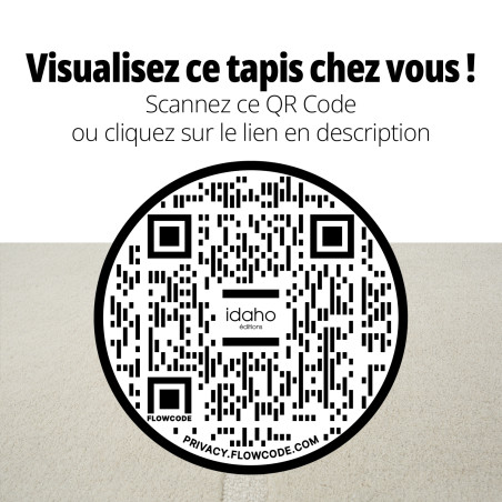 Tapis Terra IDAHO coloris Écru I Collaboration Cécile Siméone I Axodeco.fr