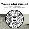 Tapis Leaf IDAHO- QR code réalité augmentée I Axodeco.fr
