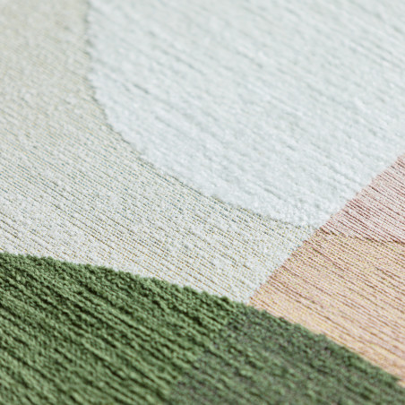 Tapis Etretat vert Idaho - Détail matière I Axodeco.fr