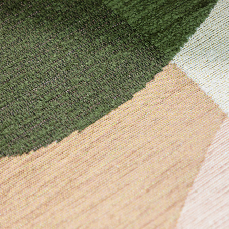 Tapis Etretat vert Idaho - Détail matière I Axodeco.fr