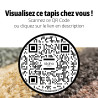 Tapis Yeti IDAHO - QR Code réalité augmentée I Axodeco.fr