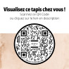 Tapis Morzine IDAHO coloris 12 - QR code réalité augmentée I Axodeco.fr